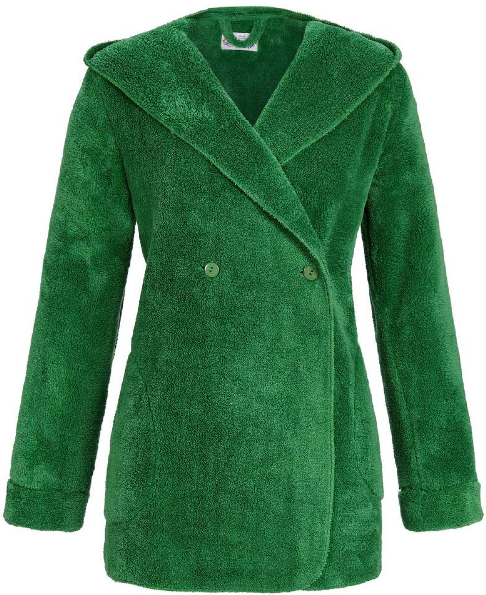 Zacht lounge fleece jasje Ringella groen