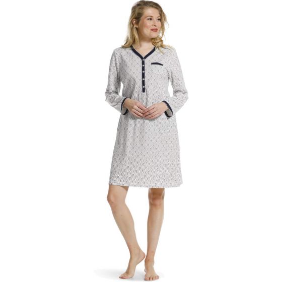 Wit katoenen nachthemd Pastunette | Gratis 40,- en gratis retour | Online de mooiste pyjama's, nachthemden, ondermode en meer