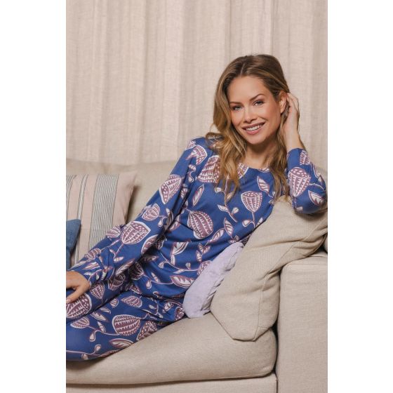 Blauwe dames Pastunette pyjama