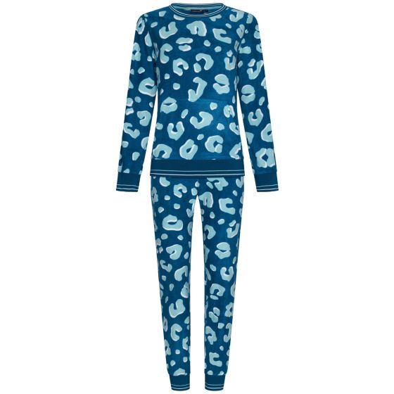 Warme fleece pyjama panterprint Rebelle