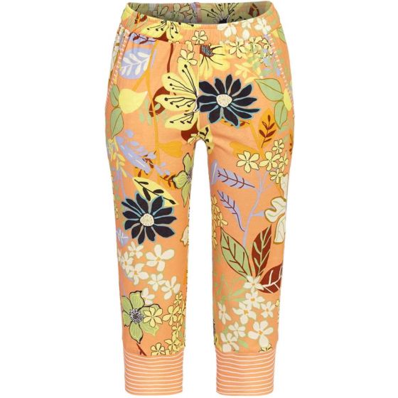 3/4 pyjamabroek Bloomy bloemen mango