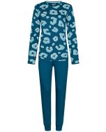 Blauwe Rebelle pyjama panterprint