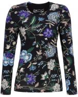 Paarse bloemen pyjamashirt Ringella