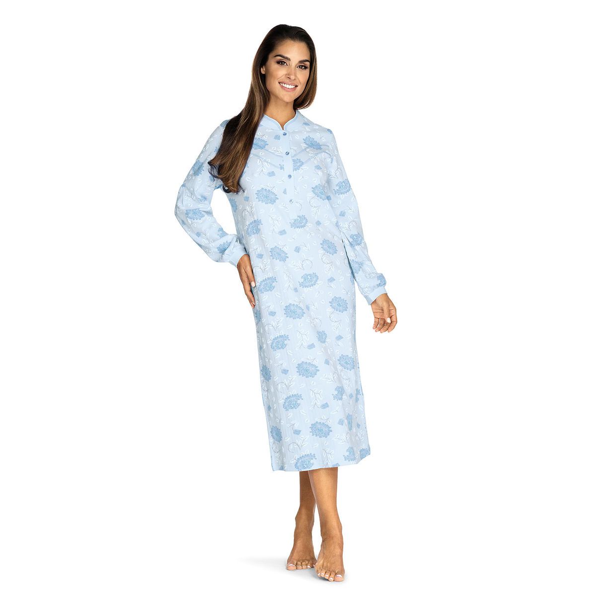 Warm klassiek dames nachthemd | Gratis verzending | Online de pyjama's, nachthemden, ondermode en meer