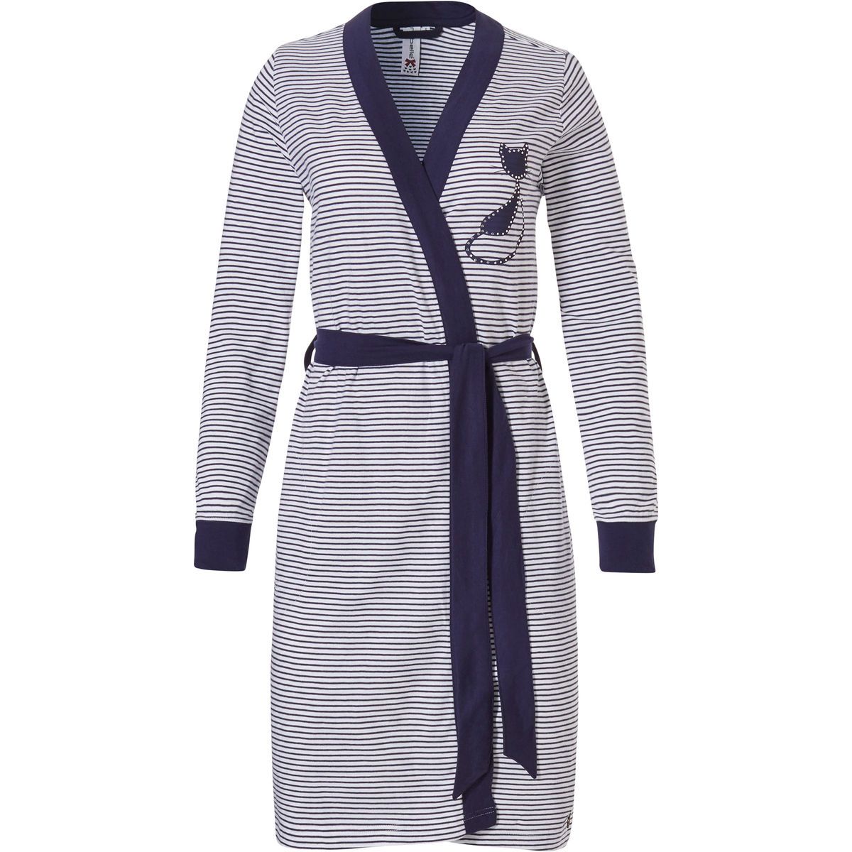 lastig Belofte plank Dames katoenen badjas blauw | Online de mooiste pyjama's, nachthemden,  ondermode en meer