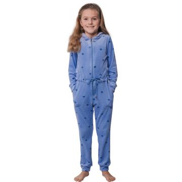 Duurzame velours meisjes onesie