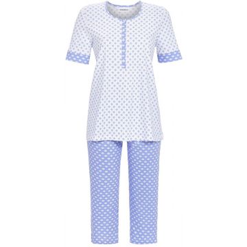 Katoenen pyjama zeesterren blauw