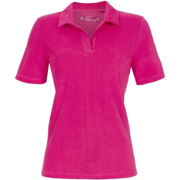 Badstoffen pyjamashirt fuchsia