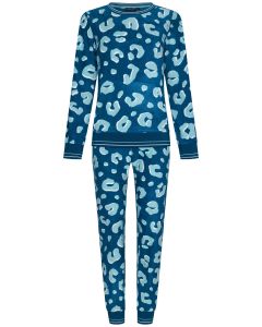 Warme fleece pyjama panterprint Rebelle