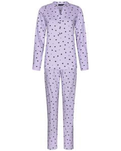 Duurzame katoenen pyjama lila