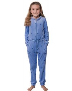 Duurzame velours meisjes onesie