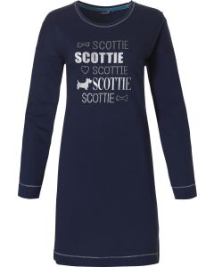 Blauw katoenen nachthemd Scottie