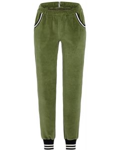 Groene velours loungebroek Ringella