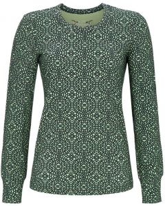 Groen pyjamashirt grafisch patroon