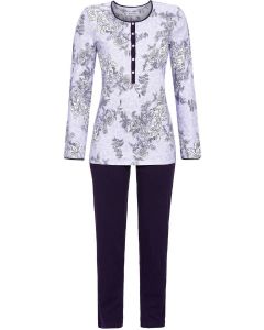 Pyjama bloemen lila Ringella 3/4 broek